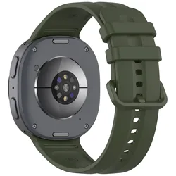 Silicone Replacement Watch Band - Adjustable Sports Strap - Galaxy Watch 9 44MM (Official Green)