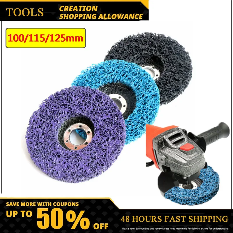 

115mm/125mm Poly Strip Disc Abrasive Wheel Paint Rust Clean Remover Grinding Wheels for Motorcycles Durable Angle Grinder Car