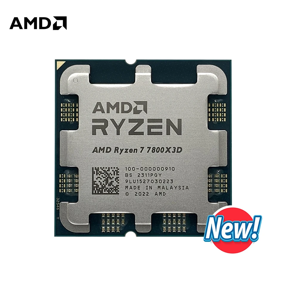 New Amd Ryzen 7 7800x3d 8-core 16-thread 120w Amd Radeon Graphics Desktop  Processor 100-100000910wof Socket Am5 Without Cooler - Cpus - AliExpress