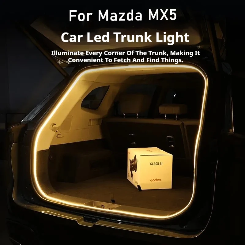 Trunk Atmosphere Light Modified Light Bar Car Trunk Lighting For Mazda MX5 MX-5 NA NB Decorative Lamp Auto Interior Accessories