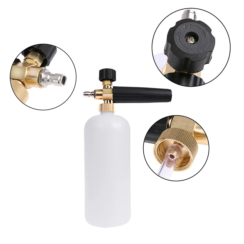 Dual purpose switch Snow Foam Lance 1L Car Foam Lance Car Pressure Foam Gun  Nozzle Car Clean Wash Tool Shampoo Sprayer - AliExpress