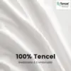 Simple&Opulence 100% Eucalyptus Lyocell Tencel Duvet Cover Set   Cooling Breathable Duvet Cover Soft Silky, Luxury Bedding Set 3