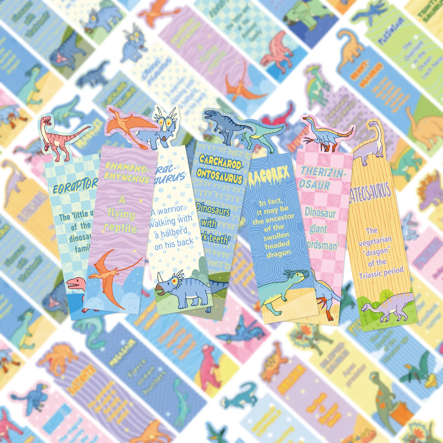 30Pcs Alien Dinosaur Animal Bookmarks Collection Bookmarks with Cute Cartoon Designs DIY Message Tags and Vivid Paper Craft