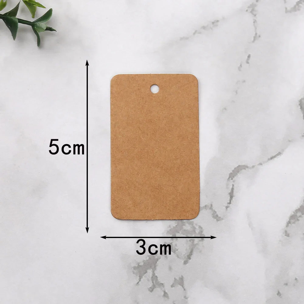 100pcs Rectangle Tags Blank White Kraft Paper Tag Cards Labels Kids Birthday Wedding Christmas Party Gift Tags Decor Words Card Kraft Paper Tags Gift Label Tags Handmade Tags