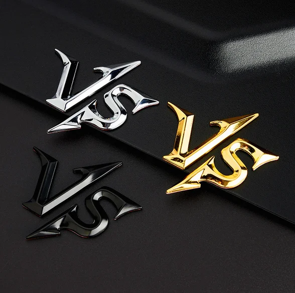 

VS Металлическая Эмблема автомобиля значок мотоцикла Обтекатели наклейки автомобильные аксессуары