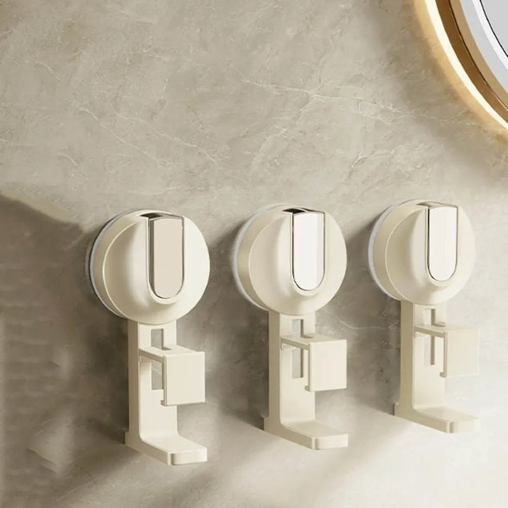Plastic Washbasin Storage Rack Traceless Rotating Hole-Free Basin Hook Space Saving Waterproof Washbasin Hook Bathroom