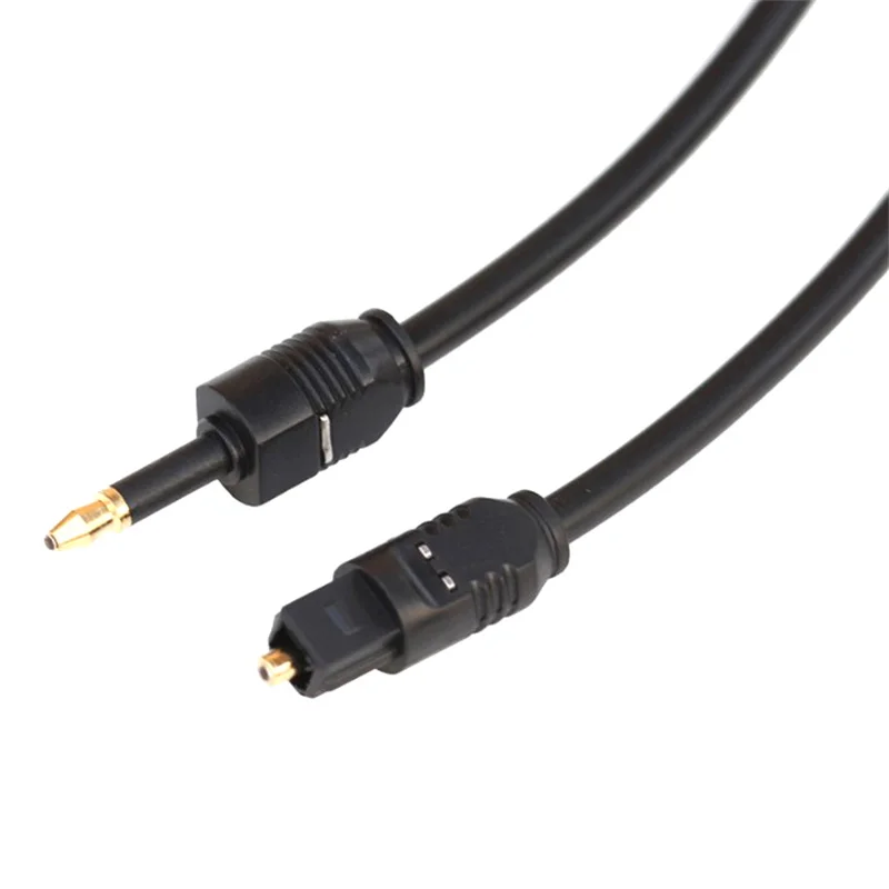 3.5mm Mini Toslink To Toslink Cable Digital Optical Audio Connector Adapter Cable 1.5m