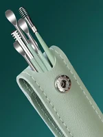 Ear Cleaning Tool Stainless Steel Ear Pick Kit &1Pc Storage Bag Earwax Remover Tool 1