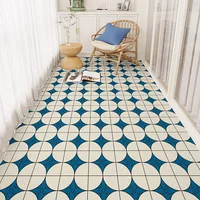 Balcony Floor Mat Kitchen Mats Waterproof Sun-proof Carpet PVC Leather Nonslip Wear-resistant Rug Home Decoration Ковер 러그 Tapis 2