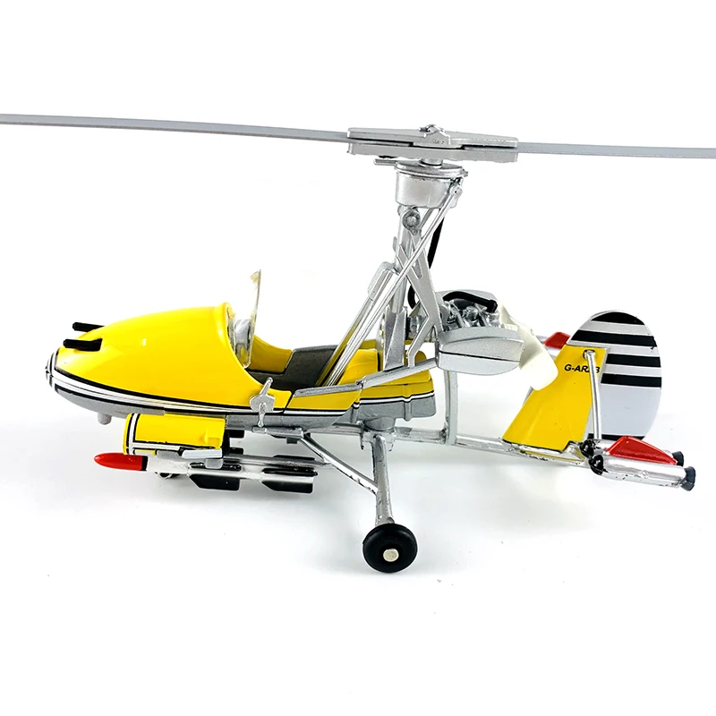 

Diecast Alloy Model Rotorcraft Little Nelly Original Finished Alloy Airplane Model Simulation Static Collectible Toy Gift