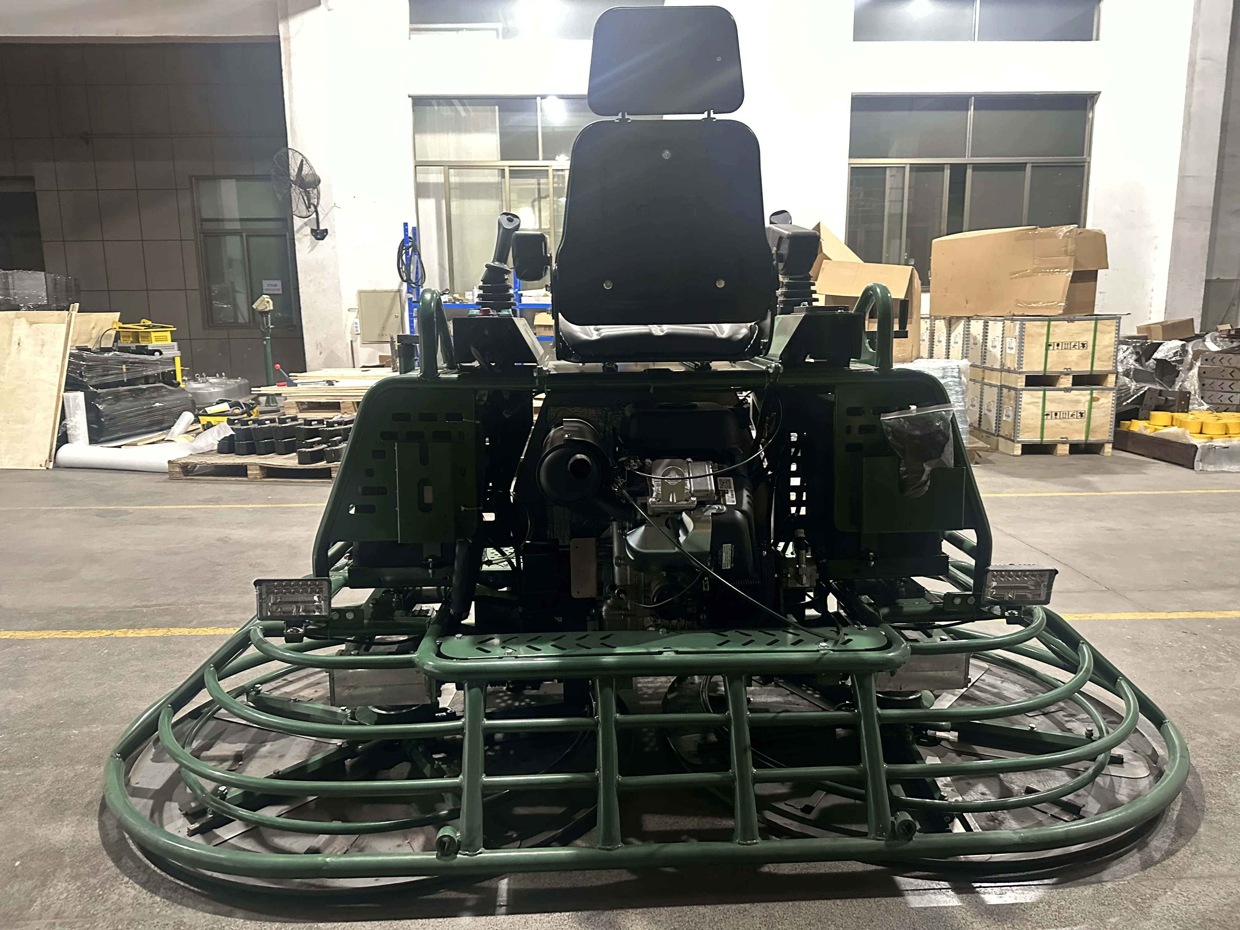 hydraulic concrete power trowel concrete finishing machinegasoline engine ride on