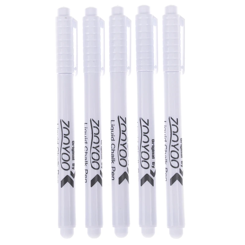 

New 3Pcs 13.5cm White Liquid Chalk Pen Marker Chalkboard Blackboard Liquid Ink Pen Used on Chalkboard Window Erasable