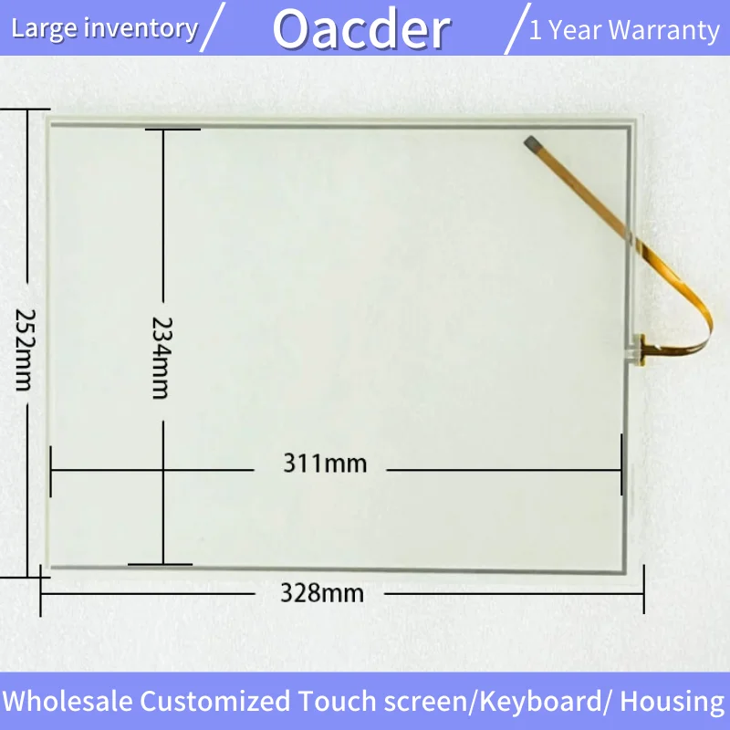터치 스크린 패널 유리 디지타이저, AST-150C AST-150C140A AST150C 터치 스크린 터치 패드 유리용