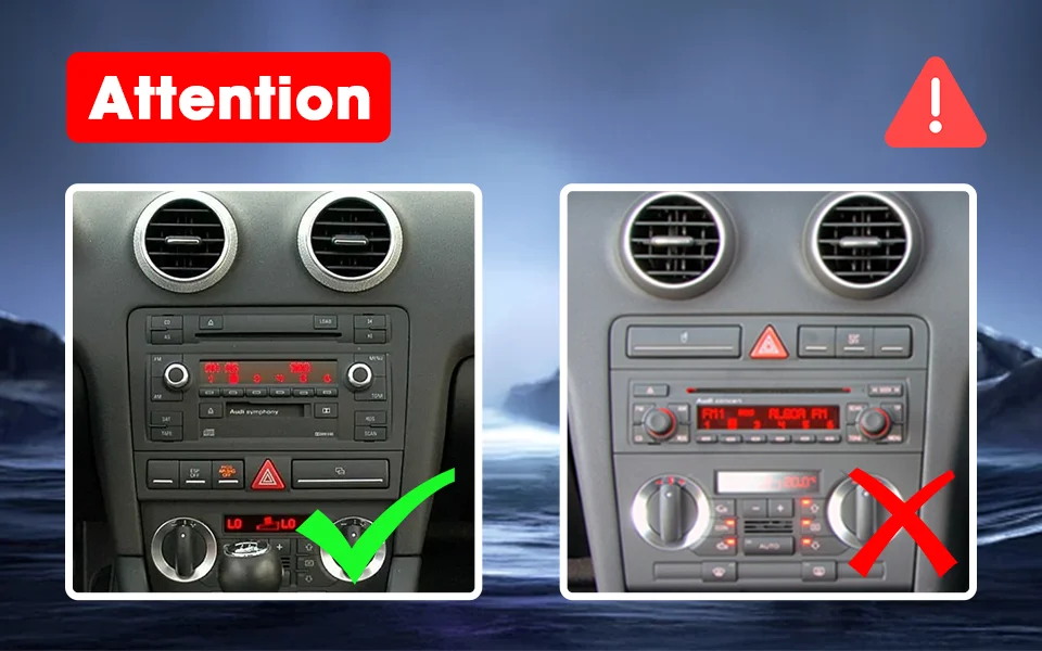 Srnubi Autozubehör für Audi A3 8P 2003 - 2013 Drahtloser Carplay-Bildschirm Android Auto GPS-Navigation 2 Din Head Unit DSP Audio – Detail 1