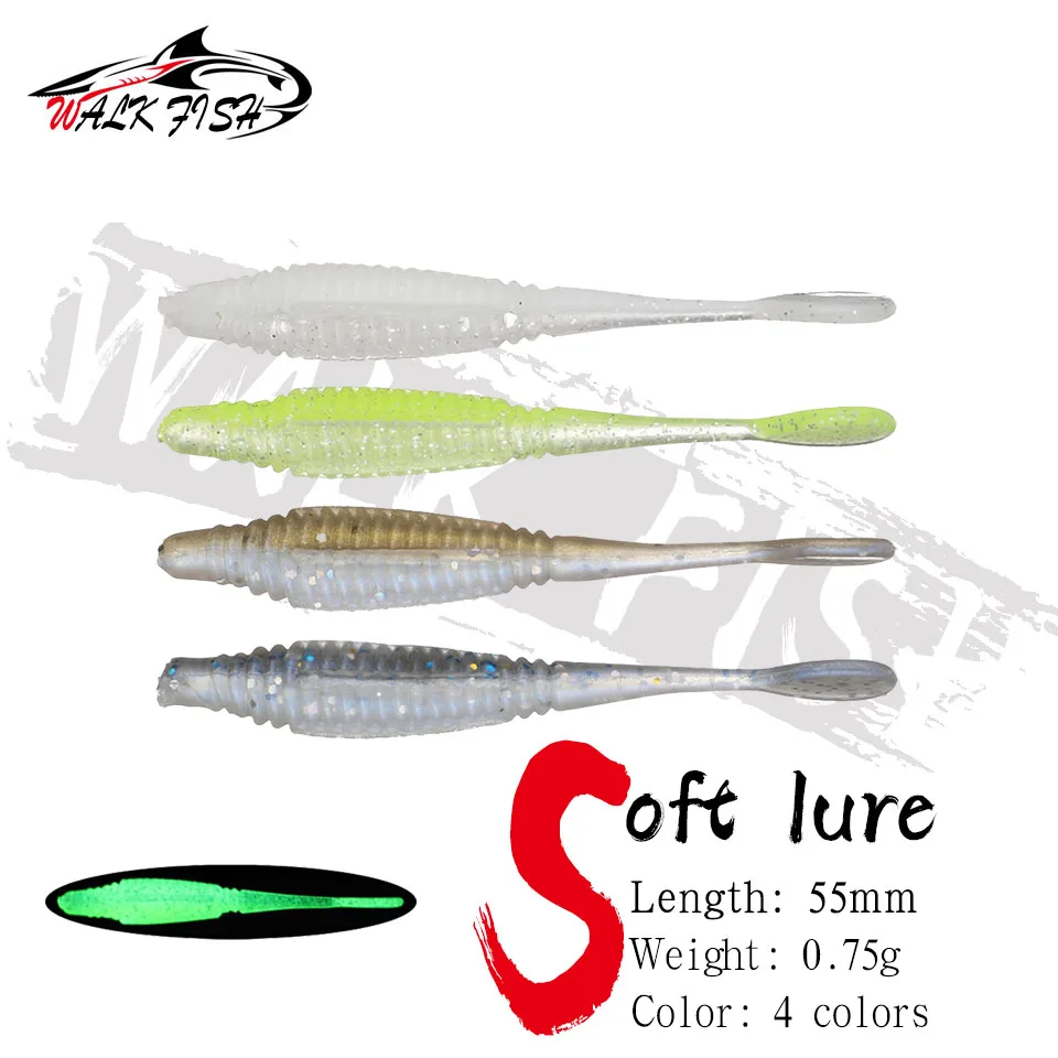 

WALK FISH искусственные черви для форели, 55 мм, 0,75 г, 20 шт.