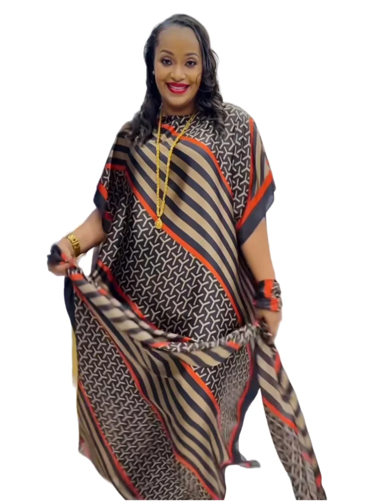 Abayas Headscarf Printed Floral Silk