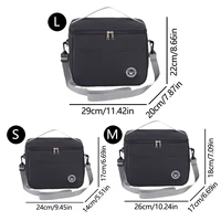 Capacity hand-held with shoulder strap insulated bag, lunch box bag, student thickened waterproof lunch bag。-zmt 2