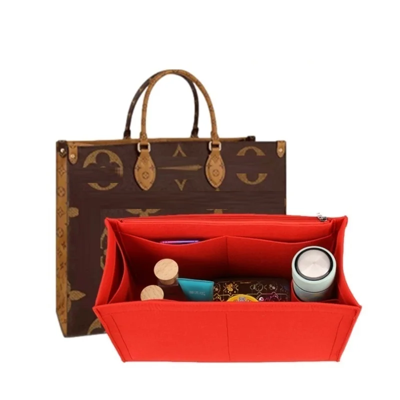Fits ONTHEGO Tote 3MM Premium Felt Insert Bag Organizer Cosmetic Bag Handbag Shaper Organizer Travel Inner Purse