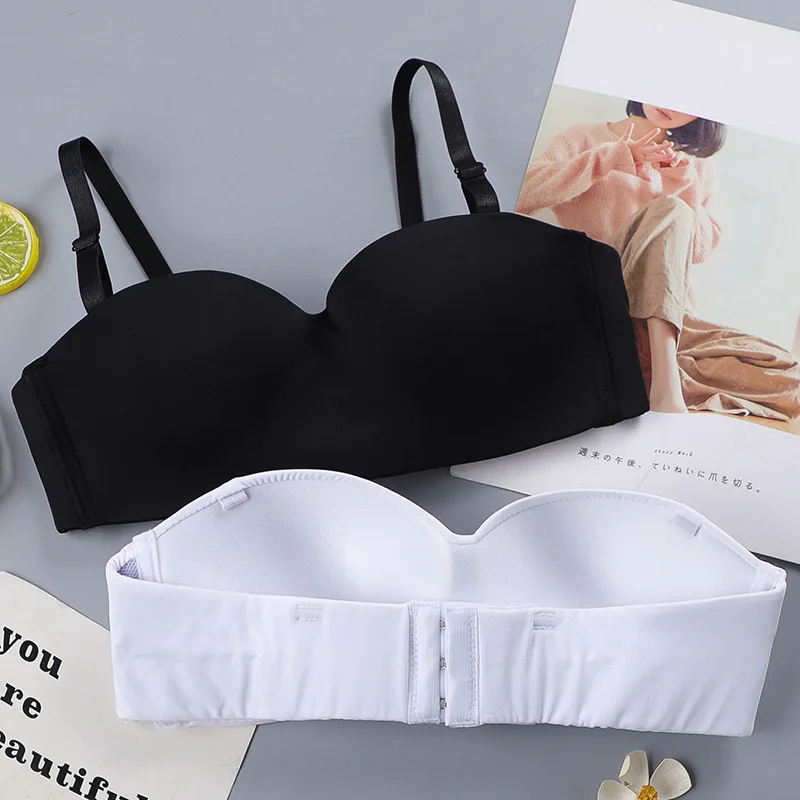 Sujetador Invisible con espalda descubierta para mujer, Bralette sin  tirantes sin costuras, Push Up, ropa interior, lencería femenina, sujetador  inalámbrico - AliExpress