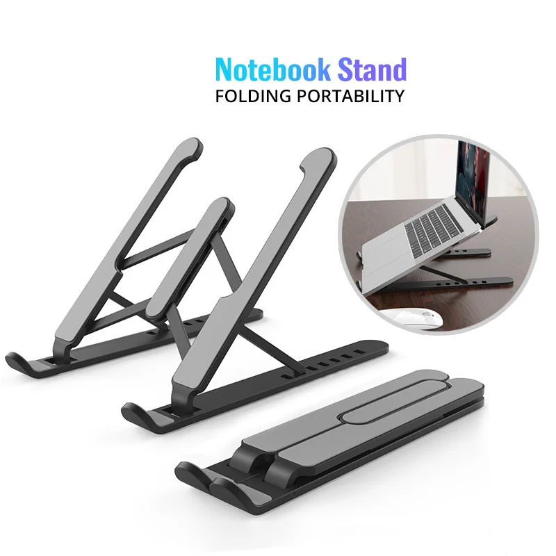 

Non-slip Foldable Laptop Stand for Notebooks and Laptops Support Base Holder Adjustable Riser Cooling Bracket Tablet Accessories