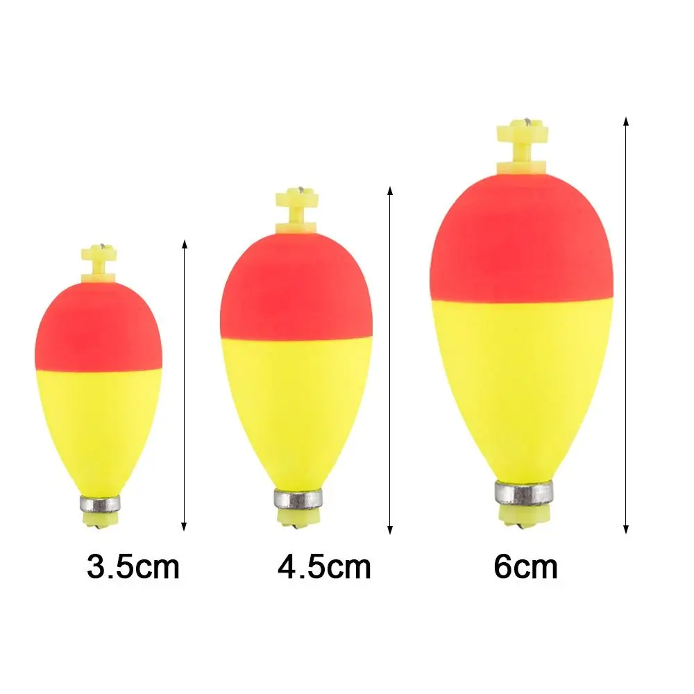 10Pcs/Set Sea Fishing Float EVA Foam Tackle Float Lead Weight Classic  Fishing Bobber Oval Type Bobbers Spring Floats