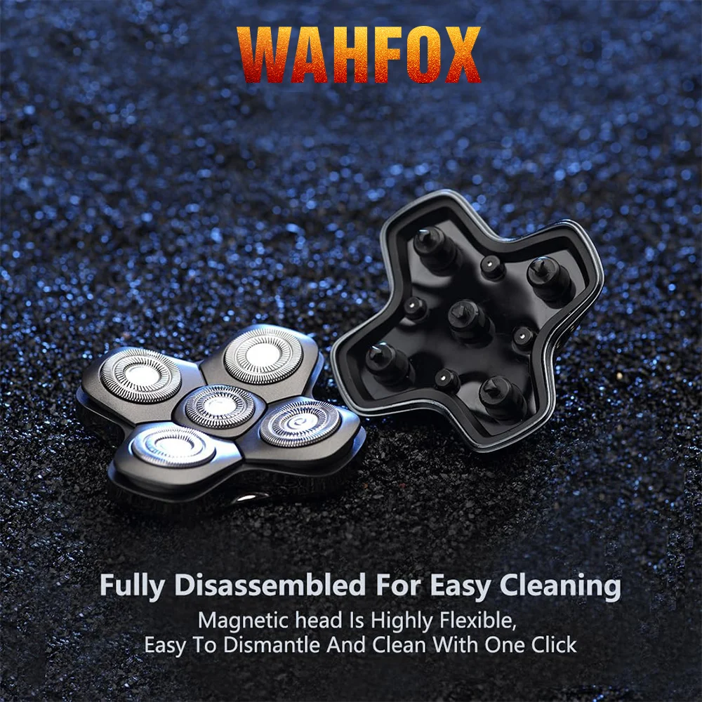 WAHFOX Shaver Replacement Heads For SKULL SHAVER PITBULL Head Shaver_voghion.com