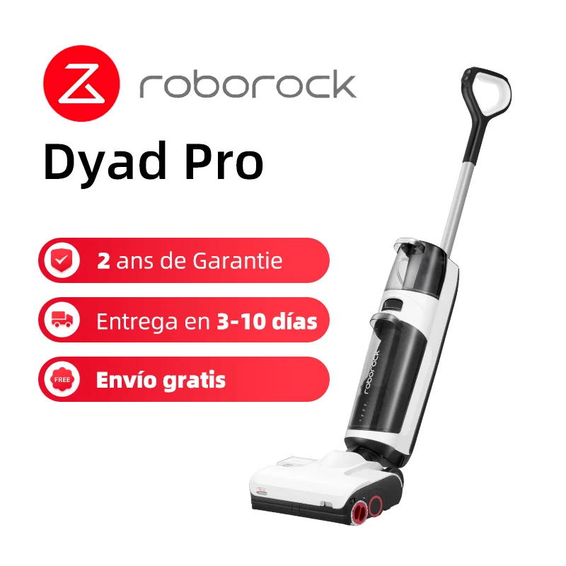 Roborock Dyad Pro - Aspirateur Balai Laveur sans fil - 17000Pa - Auto  Nettoyage/Séchage/remplissage-avec Liquide Nettoyage