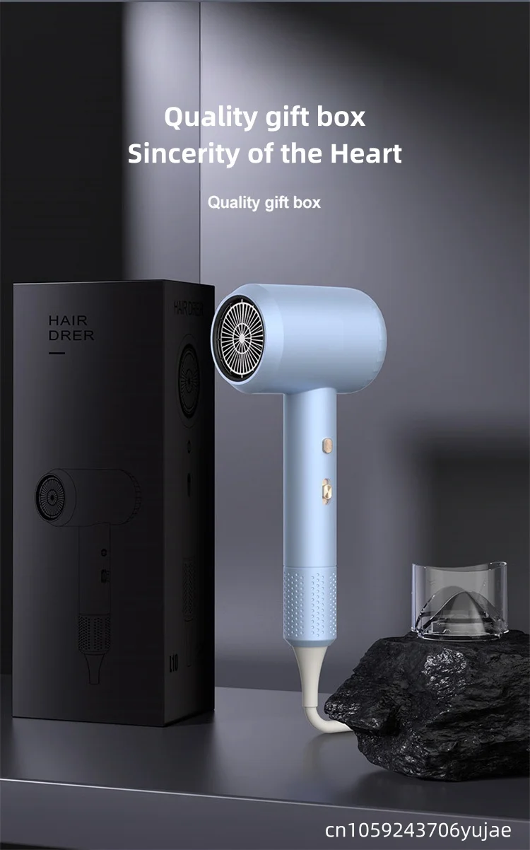 New Hammer Hair Dryer with High Airflow of 59 Seconds, Blue Light Ion Thermostat