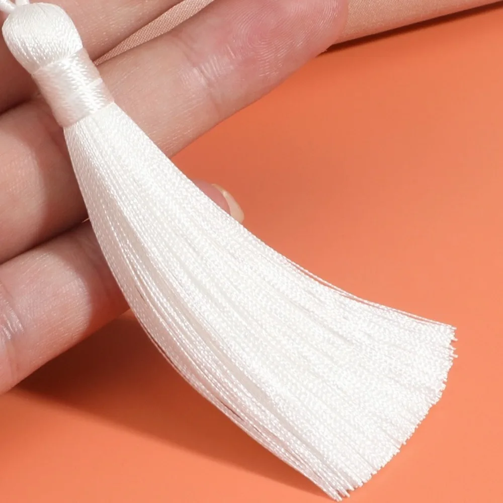 1PCS Chinese Style Tassel Plate Buckle Hand-beaded Long Tail Decorative Buttons DIY Clothing National Tide Chinese Knot Button