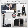 ZUCA Travel Cases for Artists and Professionals - Makeup Case with 5 Vinyl Utility Pouches, Travel Cover, 41" Telescoping Handle 3