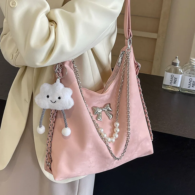

Large capacity tote bag for women's 2024 new summer high-end multifunctional backpack for commuting fashion crossbody bag