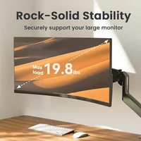 Single Monitor Bracket Up To 32 Inches And 19.8 Lbs Per Screen Computer Desk Mount Stand Adjustable Gas Spring 3