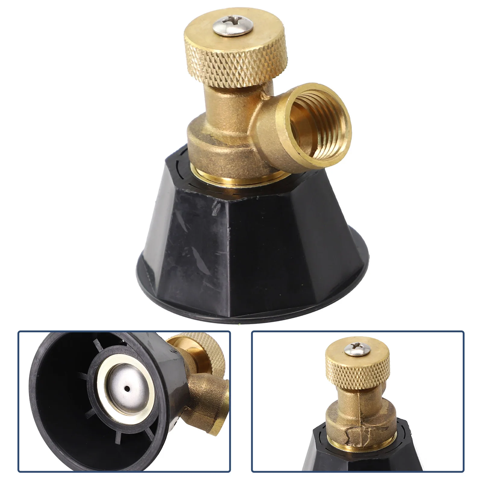 

Garden Spray Nozzle Multiple Modes Adjustable 5.5*4.6cm Atomization Whirlwind Sprinkler Head High-strength Material