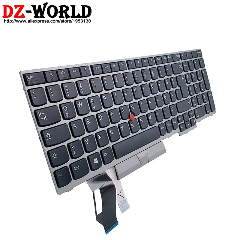 Teclado Retroiluminado Alemão Portátil Lenovo Thinkpad E580 E585 E590 E595 T590 P53s L580 L590 P52 P72 P53 P73 01yn712 01yn672 - Imagem 4
