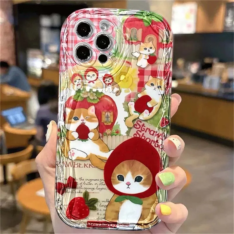 Black Cat Cartoon Design Phone Case