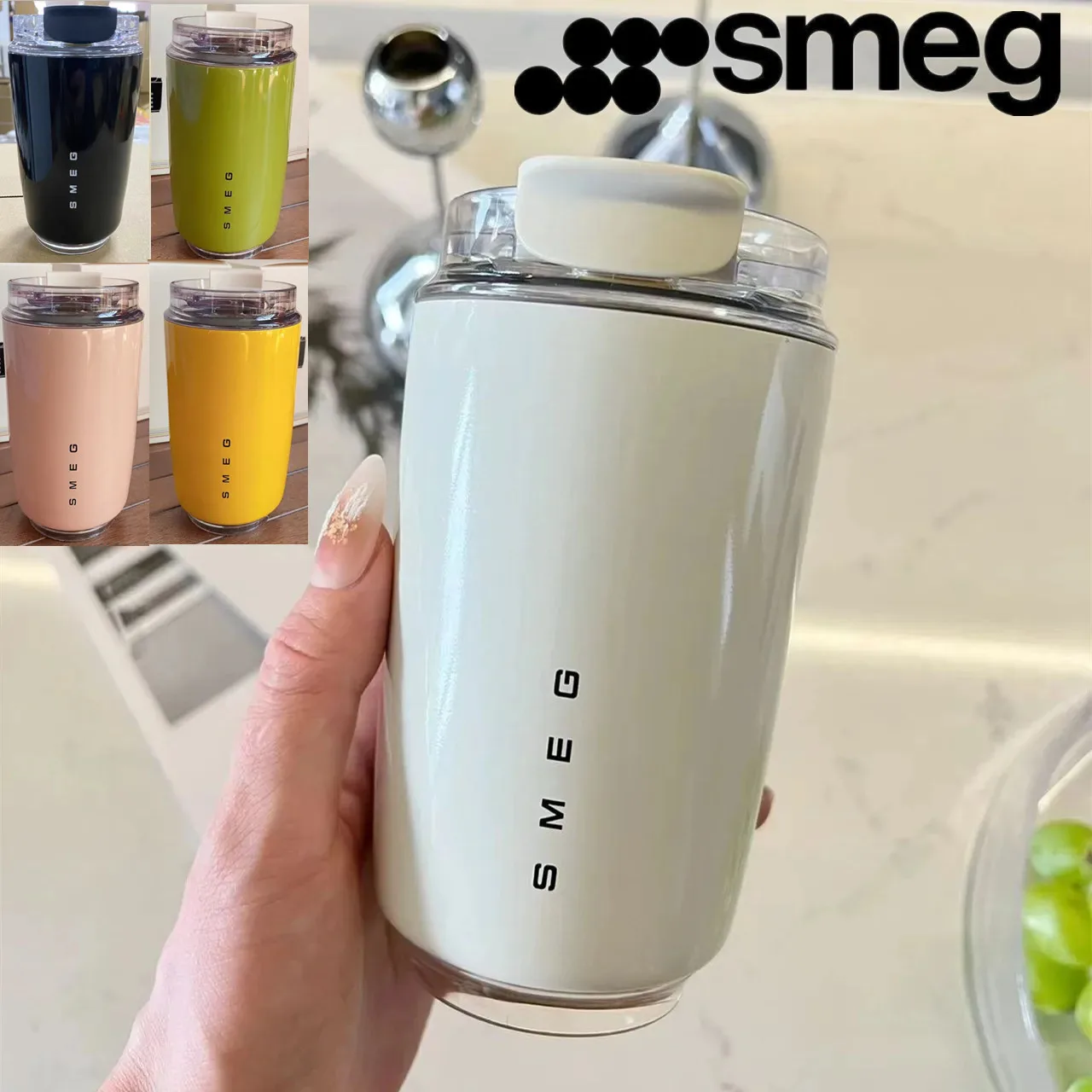 240ML SMEG Stainless Steel  Water Bottles Insulated Water Bottles Thermos Bottle Drinking Bottle Coffee Cup Travel Mug Vacuum cu
