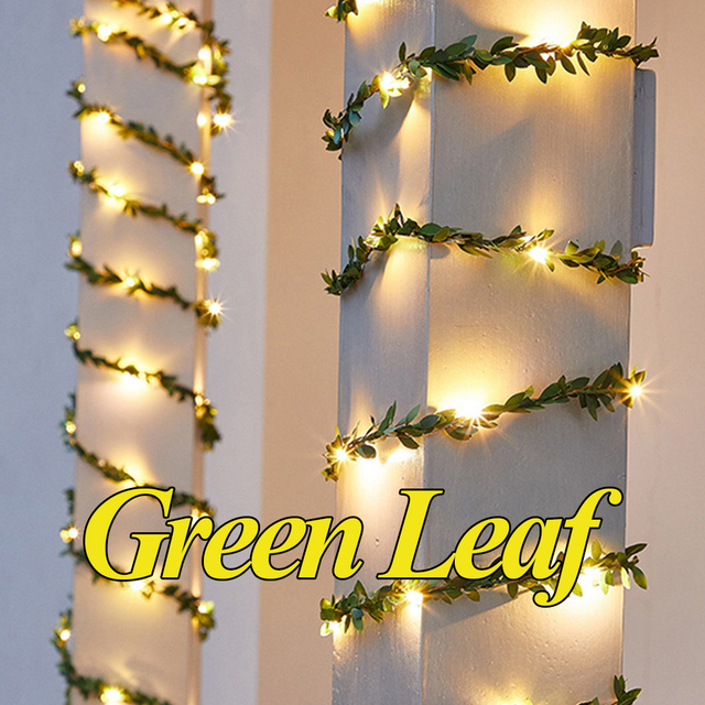 Garden Lights Outdoor Garland Led Outdoors Street Lamp Wall Lamp Party Indoor Out door Decoration Maple Leaf Waterproof
