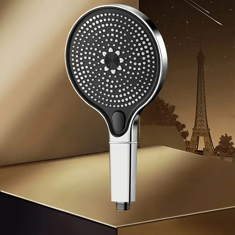 15cm Round Love Flower Showerhead: High-Pressure Spray Head with Super Absorbent Bathroom Home Shower Head Set for Large Water