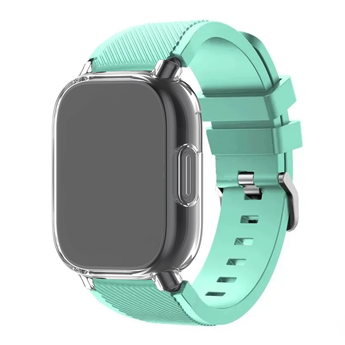 Enhanced Protective Case with Silicone Sport Strap - Full Cover Screen TPU Soft Shell and Breathable Band