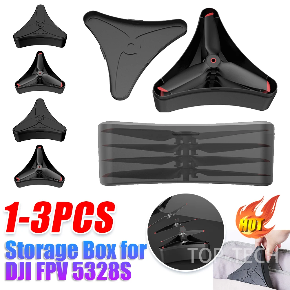 ABS Plastic Propeller Storage Box for DJI FPV 5328S Blade Anti-fall Protection Case Drone Aircraft Accessories