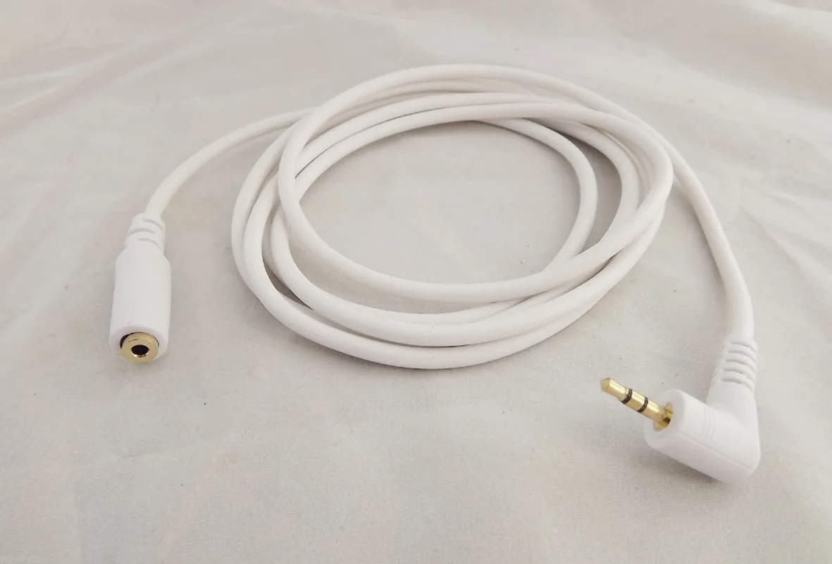 

1pcs 5FT 2.5mm Male Stereo Right Angle To Female Adapter Audio Extension Cable
