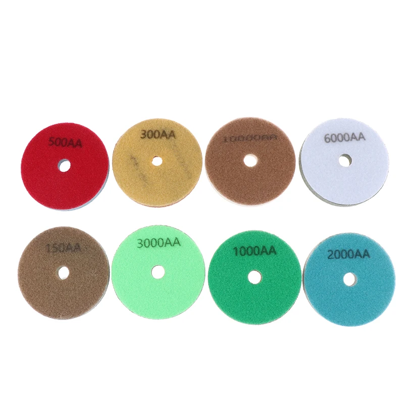 

4"Sponge Diamond Polishing Pads Granite Marble Artificial Stone Polishing Cleaning Tool Concrete Sanding Disc For Polisher