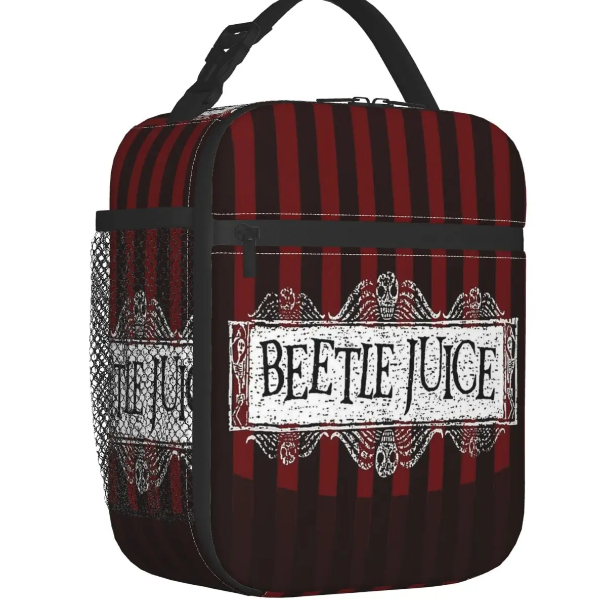 Custom Tim Burton Beetlejuice Lunch Bag Uomo Donna Cooler Lunch Box Con Isolamento Termico Per Ufficio Per Adulti
