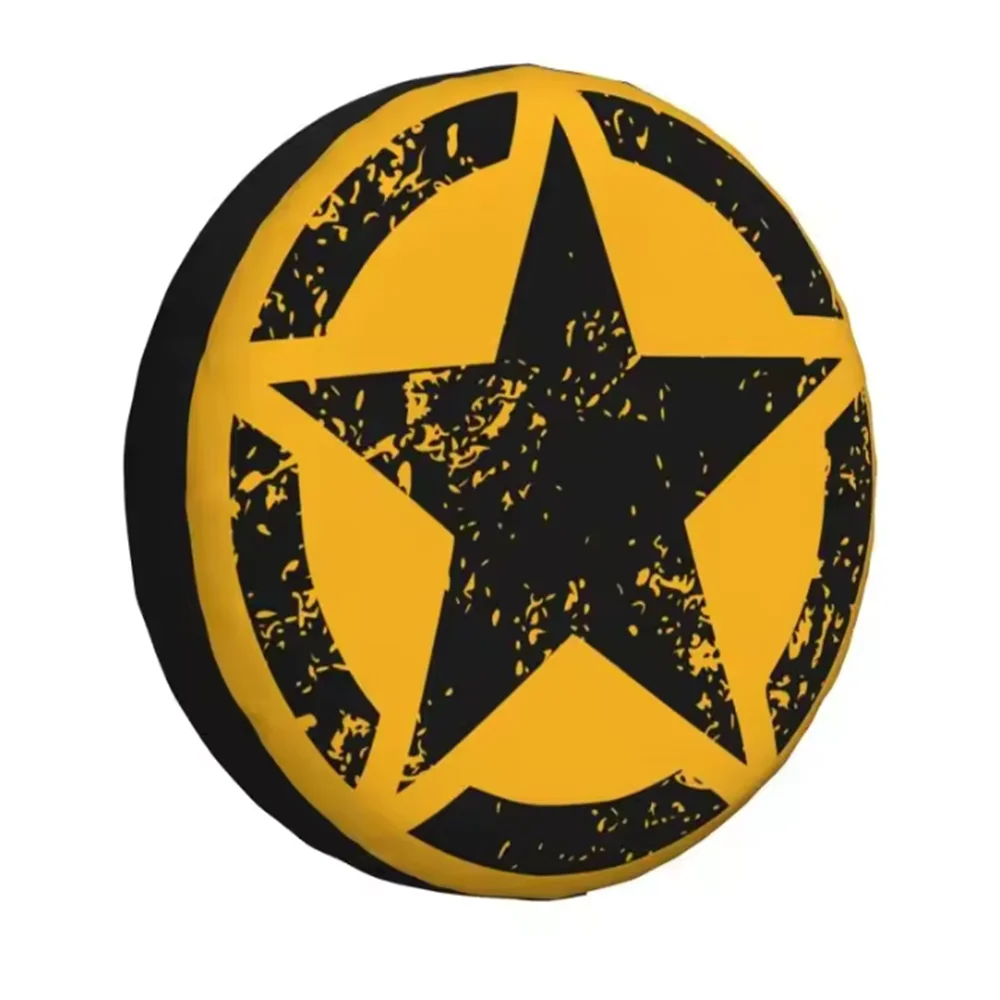 Black White Vintage American Flag Spare Tire Cover Protectors Weatherproof Dust Proof Fit Jeep Wrangler Rv Suv Truck Travel Trailer Waterproof Tires