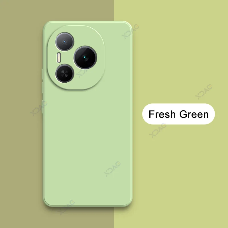 Luxury Dual Layer Cellphone Case with Lens Protection - Fashionable Soft Square Liquid Silicone Armor