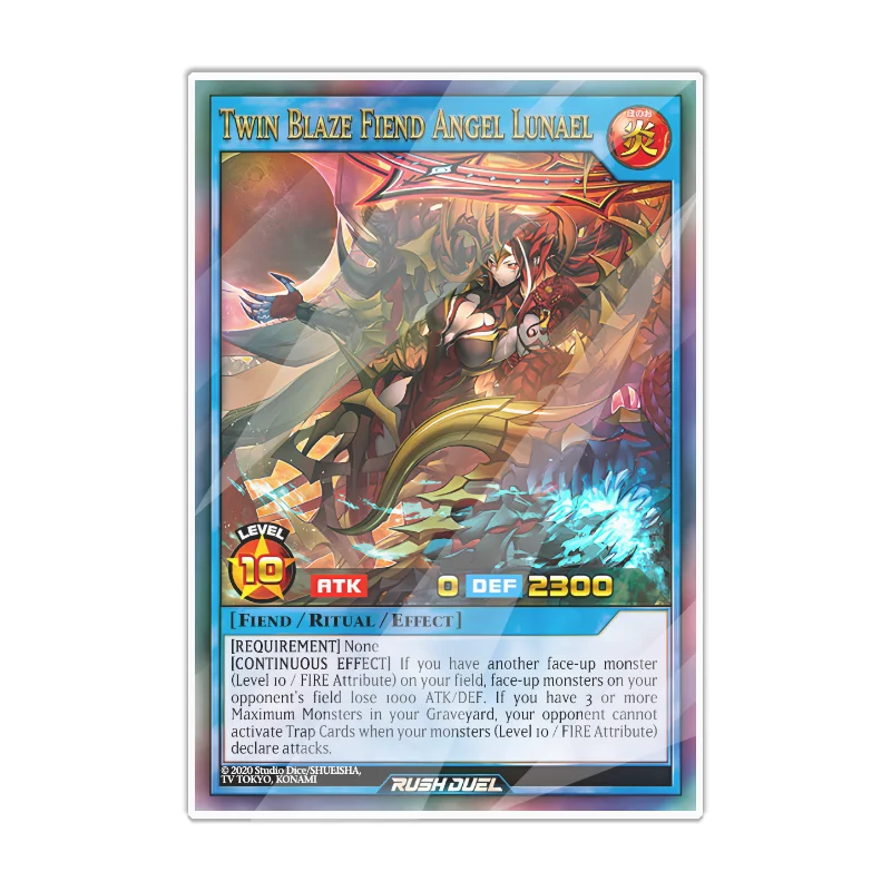 Yugioh cartões acrílicos rush duelo rd amabie preto mágico menina celebridade rosa influenciere amor memória diy anime jogo brinquedos fãs presentes