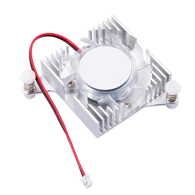 1 Piece Active Cooling Integrated Heat Sink Cooling Fan White Aluminum For Orange Pi 5 Plus For OPI 5 Plus