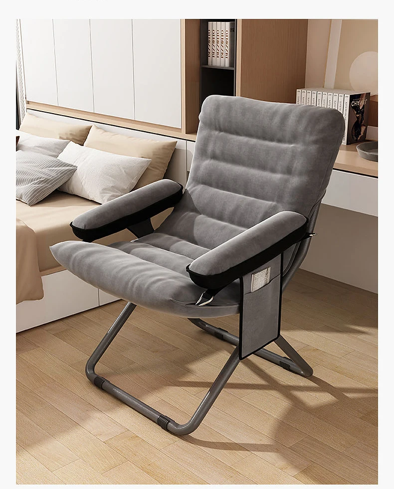 Description Picture 4 of itemOffice Computer Foldable Chair Home Comfortable Long-Sitting Lazy Sofa Chair Backrest Dormitory Student Bedroom Balcony Seat