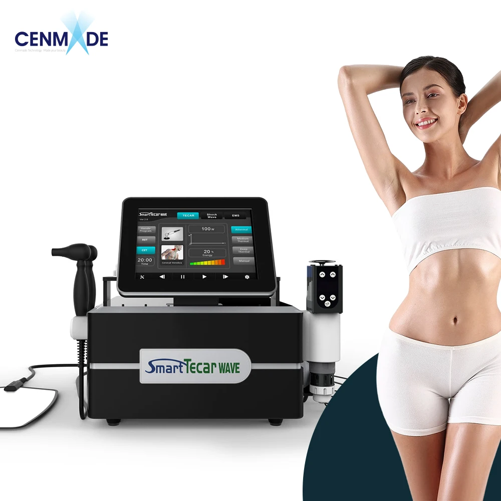 

Portable Multi-fuction 3 Technology Smart Tecar EMS Shockwave Pain Relief Extracorporeal Physical Therapy Equipment