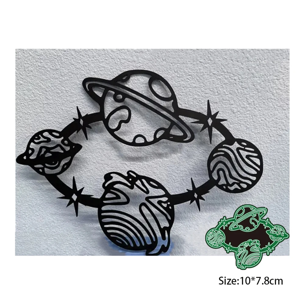 

Planet Metal Cutting Dies for Card Making Scrapbook Cat Slimline Die Cut Mold Template for Paper Craft Diy